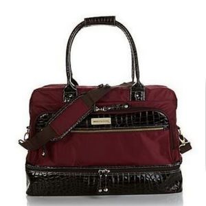 Samantha Brown Drop Bottom Weekender Bag with Luggage Sleeve